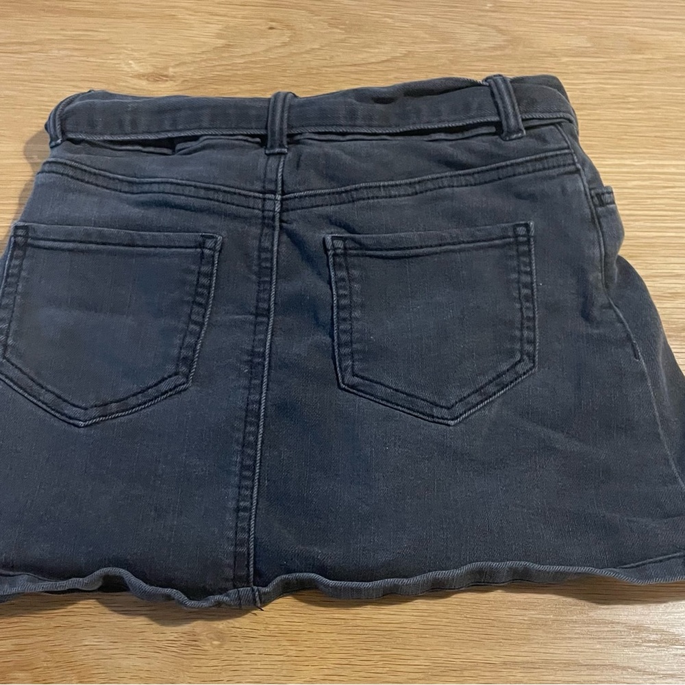Girls Black Denim skirt